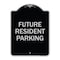 Signmission Designer Series-Future Resident Parking Black & Silver Heavy-Gauge Aluminum, 24" x 18", BS-1824-9840 A-DES-BS-1824-9840 - alternate 1